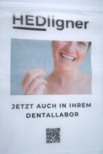 Dentalbeutel Druckmotiv:"HEDligner" 180x250+230mm (1 Karton mit 1300 Stück) – Bild 2