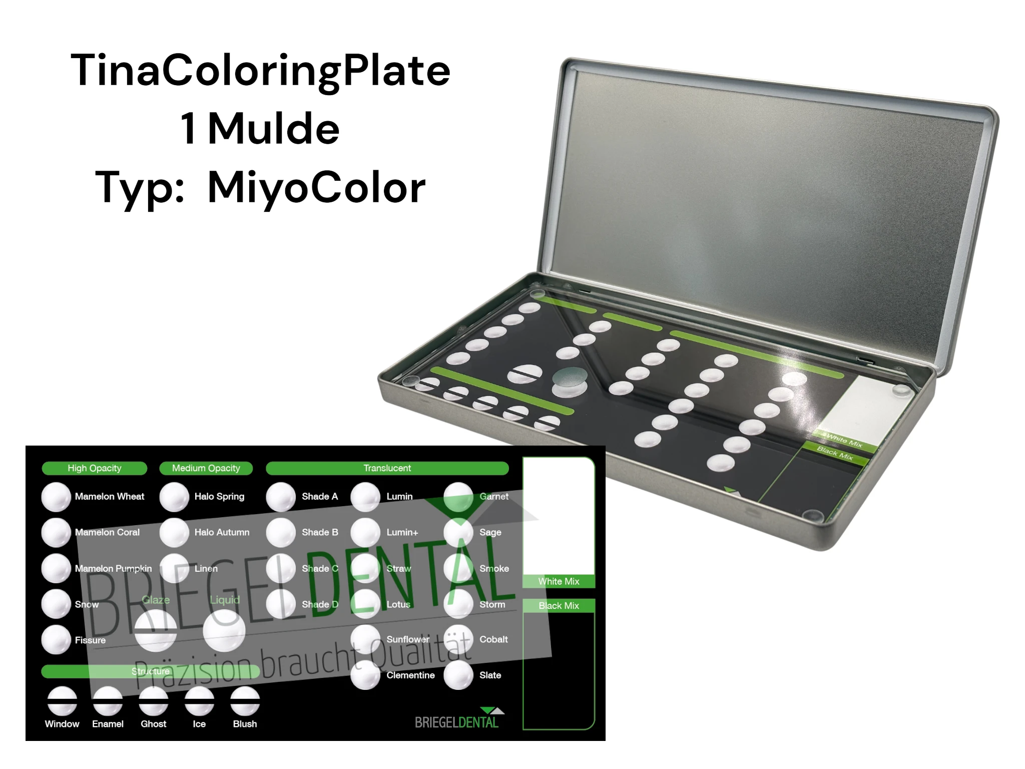 U01667.webp TinaColoringPlate mit ein Mulde, 1 Stück – Bild 1