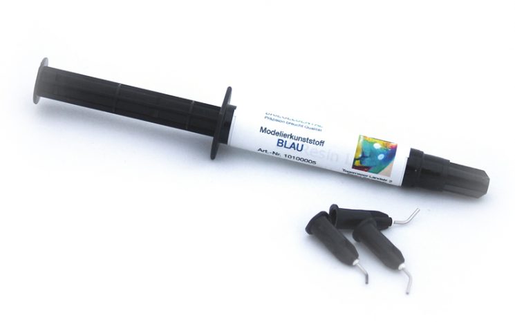 U06922.jpg.jpeg Modelierkunststoff blau lichthärtend, #J6, 1 Stück – Bild 1